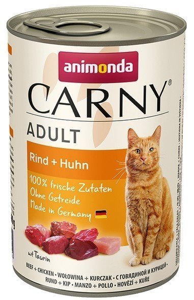 Animonda Carny Wołowina Kurczak 400g puszka Mokra karma dla Kotów