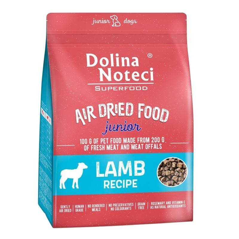 Dolina Noteci Superfood Junior Jagnięcina 1kg karma suszona dla szczeniąt