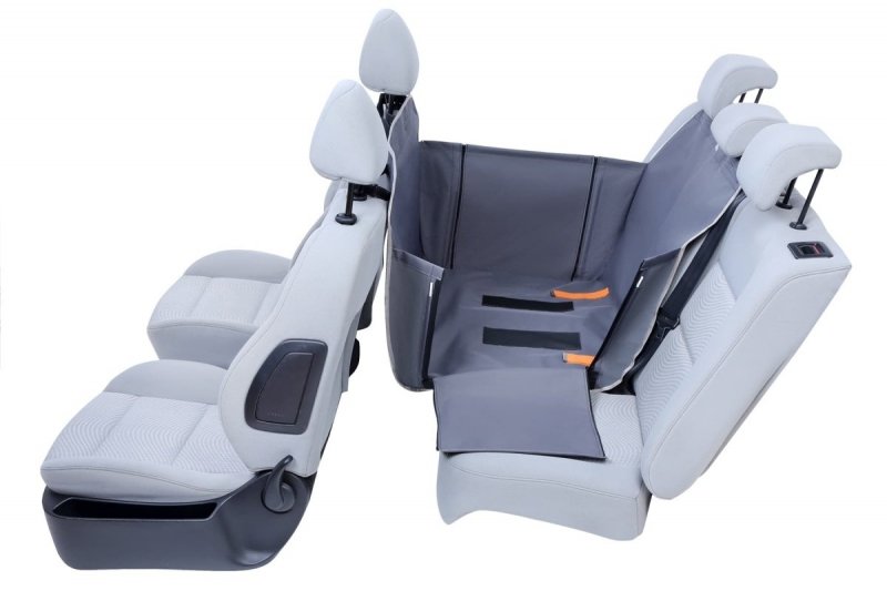 Kardiff mata Anti Slip 1/2 kanapy (70x160cm) Popielata