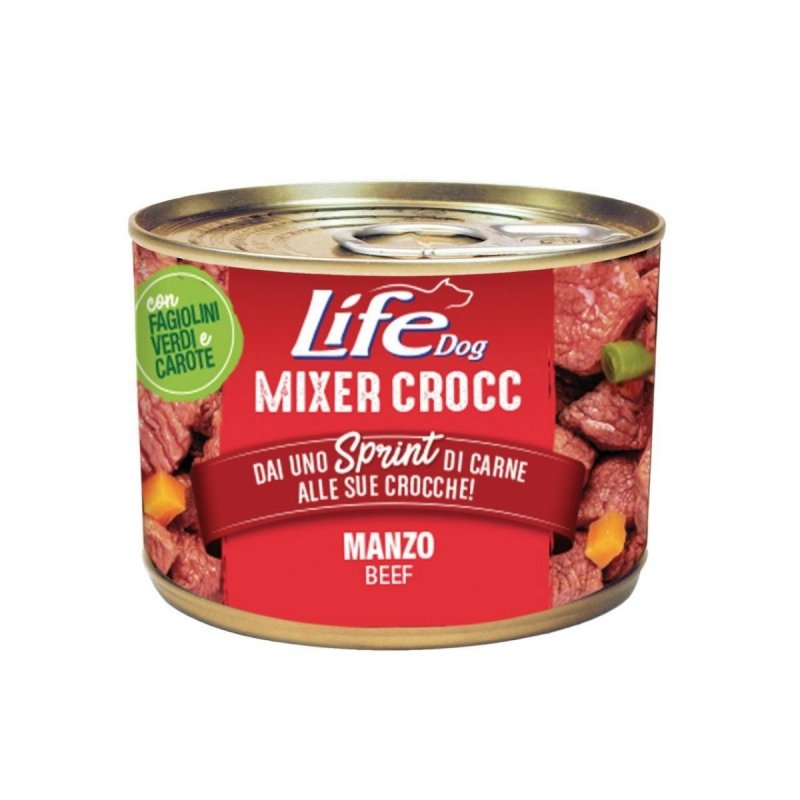 Life dog Mixer Crocc Beef 150g puszka Wołowina Mokra karma uzupełniająca dla psa