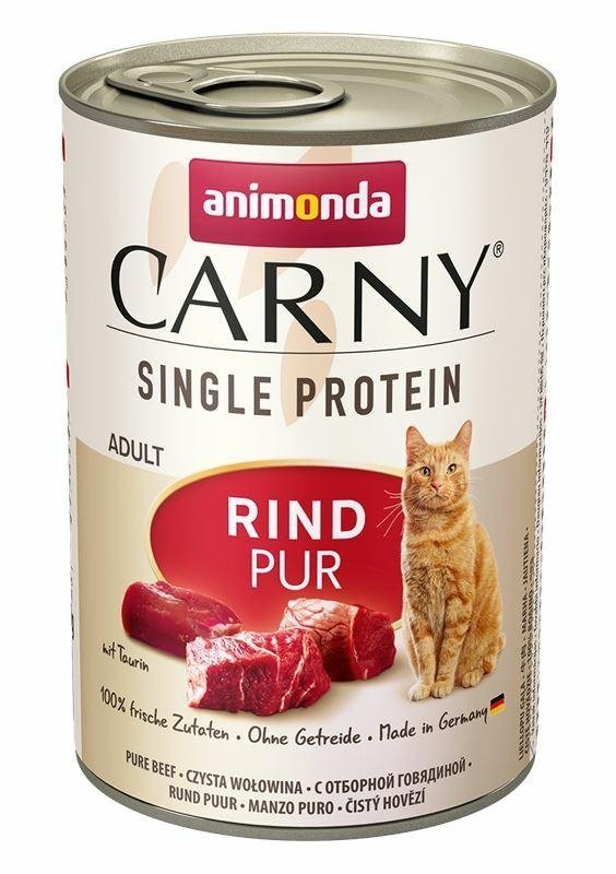 Animonda Carny Single Protein Wołowina 400g puszka Mokra karma dla Kotów