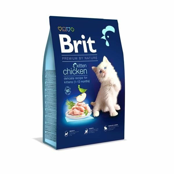 Brit Premium by Nature Kitten Chicken 800g Sucha karma z Kurczakiem dla kociąt