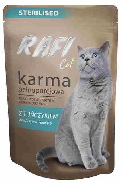 Rafi Cat z Tuńczykiem saszetka 100g Mokra karma dla kota