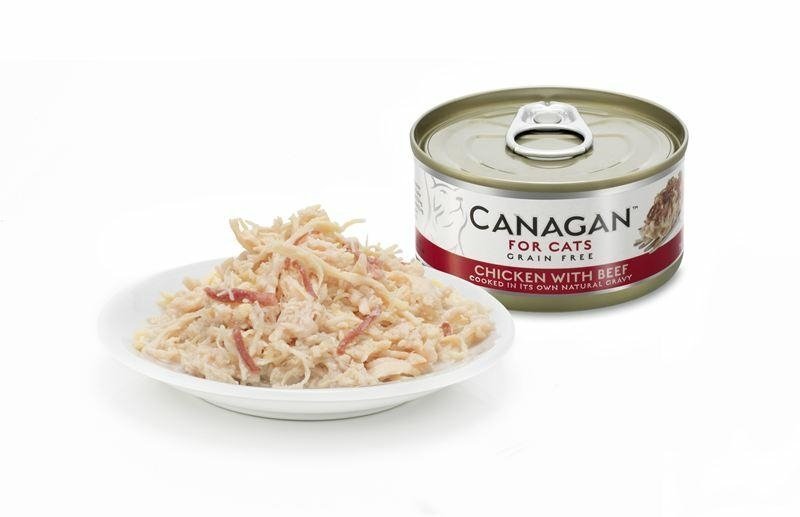 Canagan Chicken with Beef 75g puszka Kurczak z Wołowiną mokra karma dla Kotów