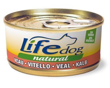 Life dog natural Cielęcina z Warzywami 170g puszka Mokra karma dla Psów
