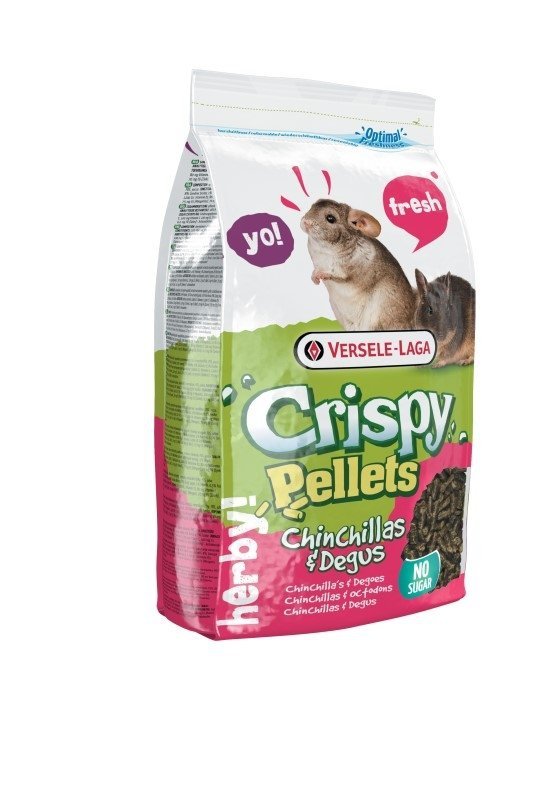 Versele Laga Crispy Pellets Chinchillas&amp;Degus 1kg karma granulat dla szynszyli i kosztaniczek