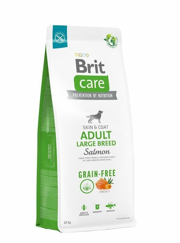 Brit Care Dog Grain-free Adult Large Breed Salmon 12kg  Bezzbożowa receptura Łosoś i ziemniaki Sucha karma dla dorosłych psów dużych ras (powyżej 25 kg)