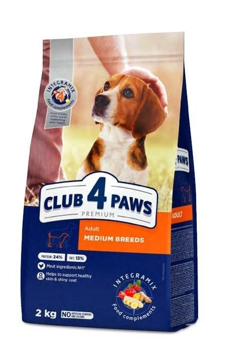 Club4Paws Medium 2kg sucha karma dla psów średnich ras