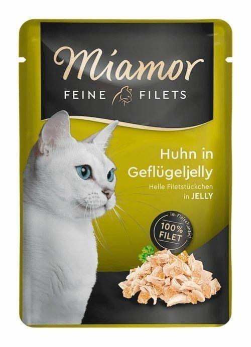 Miamor Feine Filets Kurczak w galaretce drobiowej 100g Mokra karma dla Kotów