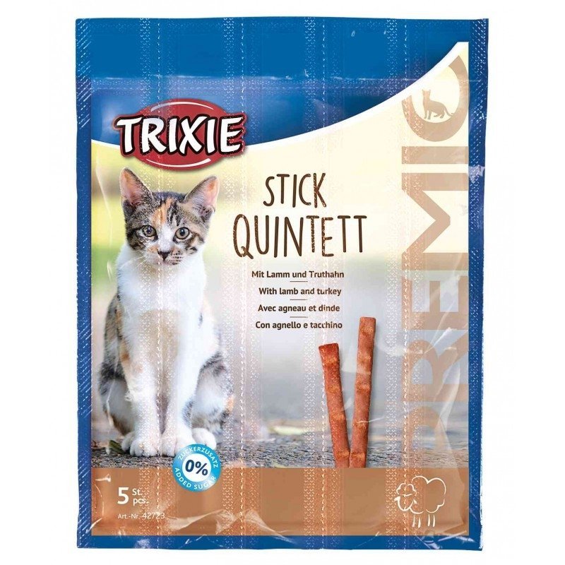 Kabanosy Trixie Premio Paluszki mięsne Jagnięcina Indyk 5x5g przysmak dla kota