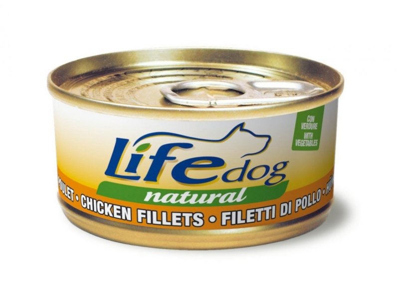 Life dog natural Kurczak z Warzywami 170g puszka Mokra karma dla Psów