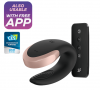 SATISFYER Wibrator dla PAR DOUBLE LOVE Bluetooth CZARNY USB