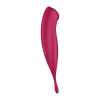 Satisyer Masażer Stymulator Łechtaczki Twirling Pro Connect App dark red