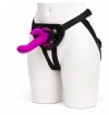 Wibryjący strapon- Happy Rabbit Rechargeable Vibrating Strap-On Harness Set Purple