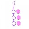 Kulki Gejszy Kegla Palline Vaginali Bi-Balls Triple Purple