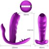 FOX SHOW Masażer do majtek Stymulator-Silicone Panty Vibrator USB 7 Function / Heating