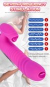 FOX Wibrator-Silicone Vibrator USB 7 Function and Thrusting Function / Heating