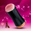 FOXSHOW Masturbator-Vibrating Masturbation Cup USB 10 function + Interactive Function / Double Ends