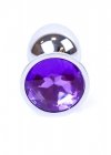 BossSeries Korek Analny-Jewellery Silver PLUG- Purple