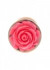 BossSeries Korek Analny-Jewellery Red Gold PLUG ROSE- Pink