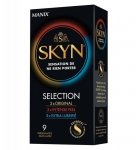 UNIMIL Prezerwatywy MIX - SET SKYN SELECTION 3x Original + 3x Intense Feel + 3x Extra Lubrifie
