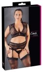 Cottelli Collection Drapieżna Bielizna - Lace Set black 2XL