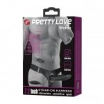 PRETTY LOVE - Strap-on MYRON 7,2 Vibration-Strap-On+Wibrator