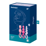 SATISFYER Zestaw Sondy Analne - Plugs colored (set of 3) Booty Call
