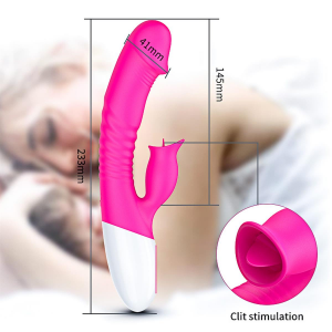  Fox Wibrator-Silicon, Vibrator 7 Function and Heating Mode, Pink