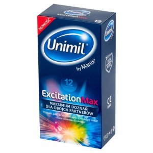 UNIMIL Prezerwatywy Stymulujące i Rozgrzewające - EXCITATION MAX 12
