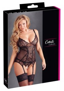 Cottelli Collection Koszulka + Stringi - Cami Suspender 4XL