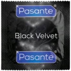 Prezerwatywy Pasante Black kolorowe Czarny lateks 1 sztuka Większe Doznania