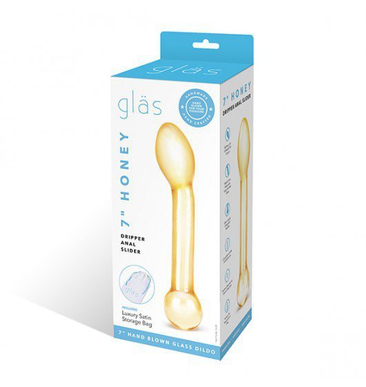 Glas - Dildo- Honey Dripper Glass Anal Slider