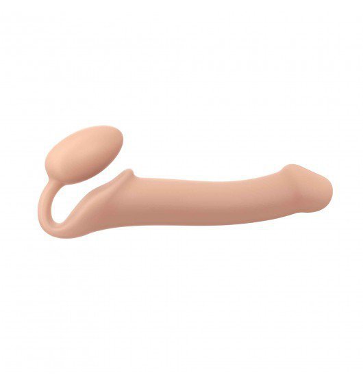 STRAP-ON ME  Silicone bendable strap-on Flesh L