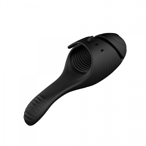 BossSeries Adjutable Penis vibrator Dual stimulation-Nakładka Wibrująca na penisa