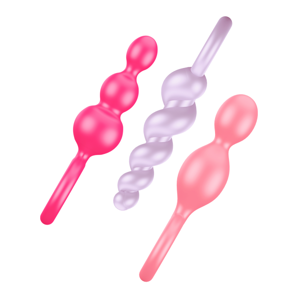 SATISFYER Zestaw Sondy Analne - Plugs colored (set of 3) Booty Call