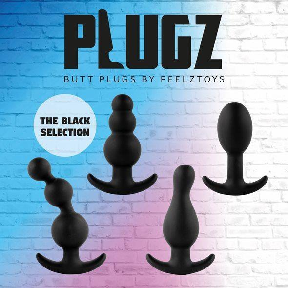 FeelzToys Korek Analny  -  Plugz Butt Plug Black Nr. 3