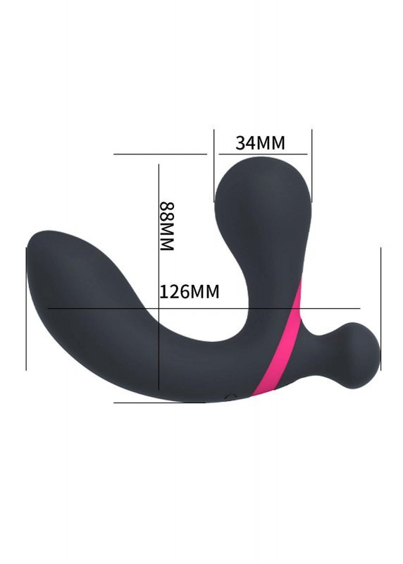 Boss Series Stymulator Prostaty-Prostate Massager Dual Vibrator USB 10 Function / Remote Control