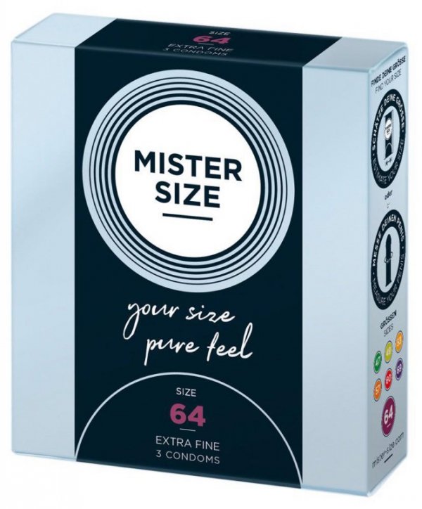 Mister Size Prezerwatywy 64mm 3szt