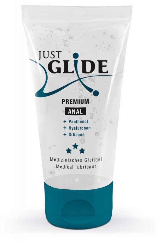 JUST GLIDE  Lubrykant Anal z Kwasem i Pentanolem-  Just Glide Premium Anal 50 ml