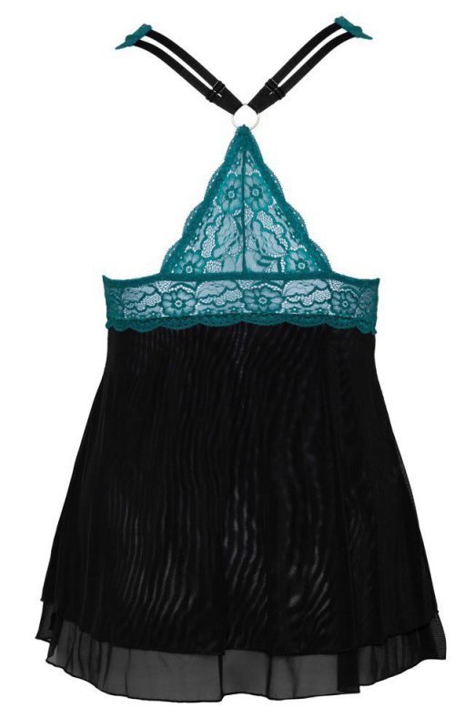 Cottelli Collection Erotyczna Babydoll - Babydoll petrol2XL
