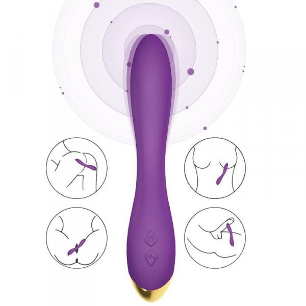 BOSS SERIES Wibrator Punktu G - Flamingo purple