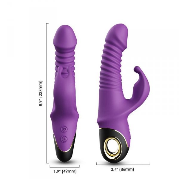 BOSS SERIES Wibrator Króliczek - Zing purple