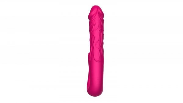 BossSeries Realistic Tongue Stimulating Dildo Vibrator-Realistyczny Wibrator Stymulujący Łechtaczkę