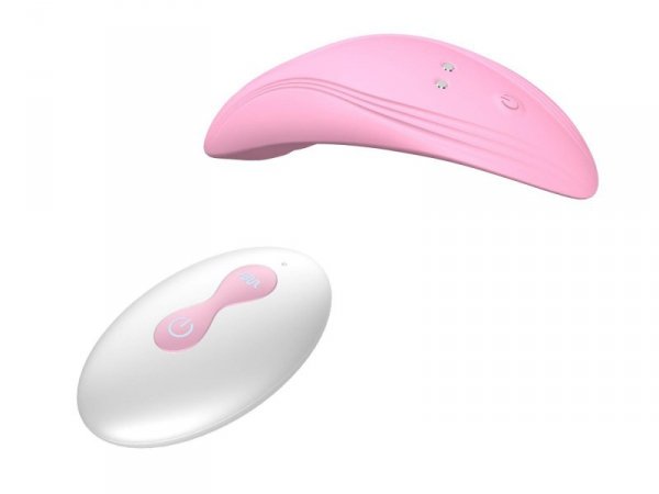 BossSeries Ultrathin Wearable remote mini vibe PINK-Wibrator do Majtek 