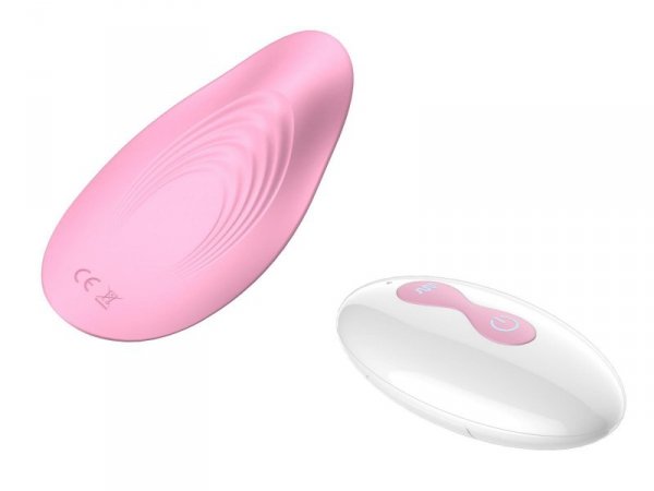 BossSeries Ultrathin Wearable remote mini vibe PINK-Wibrator do Majtek 