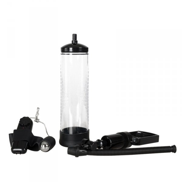 BossSeries Pompka-Powerpump MAX Vibrating - Black&amp;Clear