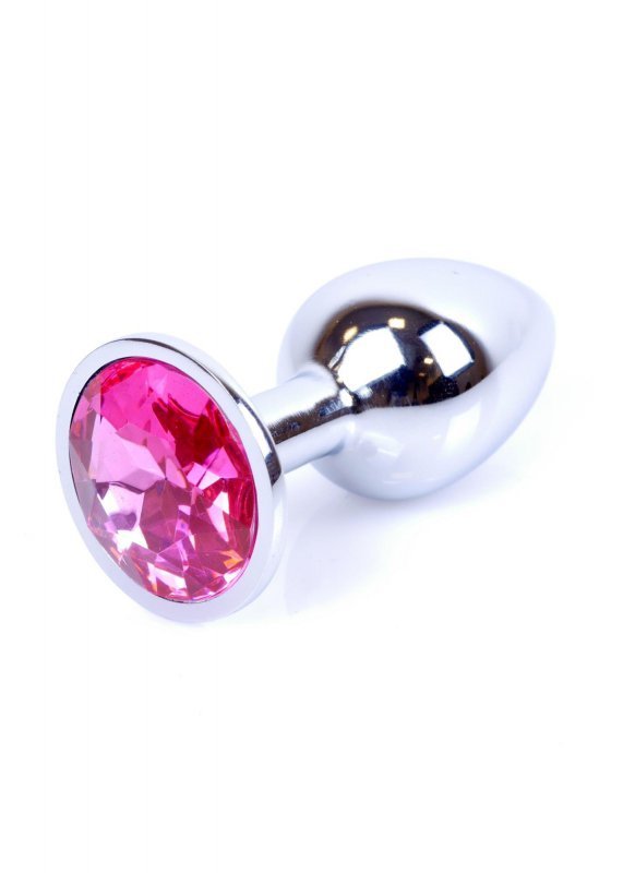BossSeries Korek Analny-Jewellery Silver PLUG- Pink