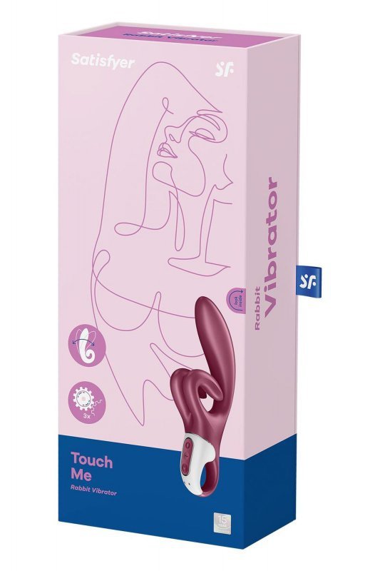 SATISFYER Wibrator Króliczek - Touch me red