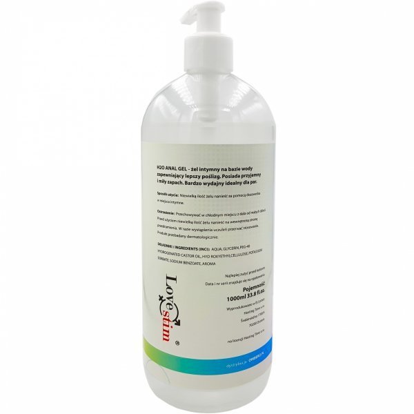 LoveStim Lubrykant Wodny ANAL-H2O Anal Gel 1000ml.